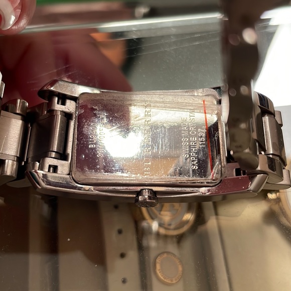 BURBERRY stainless steel watch with iconic Burberry logo plaid. - Picture 2 of 10